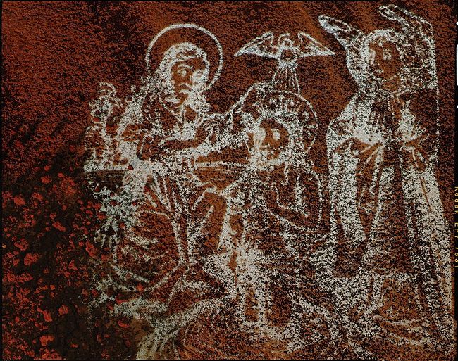 Nikolai Kulebyakin. A brief history of arts. John the Baptist baptizes Jesus Christ in the Jordan